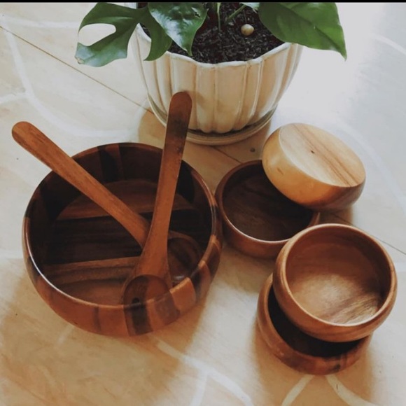 Other - Wooden salad serving set